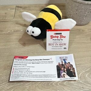 Purina Busy Bee Plush Dog Toy NWT Best In Show Promo 2025
